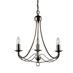  3 Light Antique Brass Fitting BPOSL1037