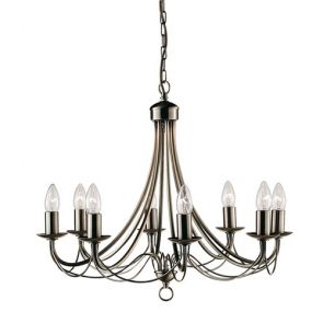  8 Light Antique Brass Fitting BPOSL1042