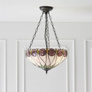 Bfs Tiffany Lights Holburton 3lt Pendant