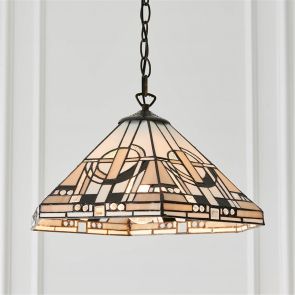 Bfs Tiffany Lights Morebath 1lt Pendant