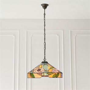 Bfs Tiffany Lights Willow 3lt Pendant