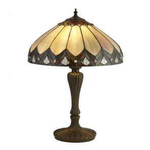 Pearl Bronze/Black/Clear/Brown/Purple Tiffany Table Lamp BPOSL1100