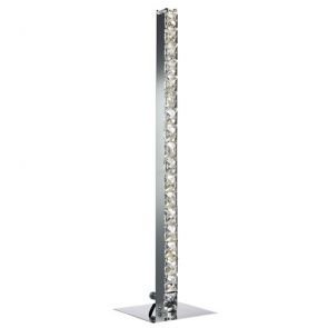  Led Table Lamp, Chrome, Clear Crystal Glass BPOSL1132