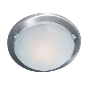  Flush Satin Silver 30cm Flush C/Ftg BPOSL1136