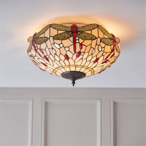 BFS Tiffany Lights Dittisham beige 2lt Flush