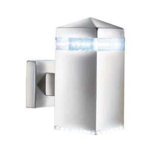  Led Outdoor Wall Light - Satin Silver Square 32 Leds BPOSL053