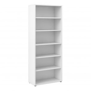 Prime Office  Bookcase 5 Shelves in White