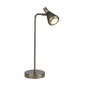  1 Light Table Lamp, Gu10, Antique Silver BPOSL1196