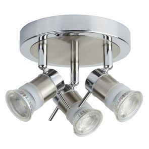  (Gu10 Led) Ip44 3 Light Cc Round Spotlight Plate BPOSL1199
