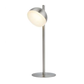  1 Light Satin Silver Led Table Lamp BPOSL1201