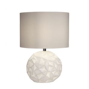  White Ceramic Dual Light Table Lamp BPOSL1208