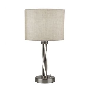  Led Twist Table Light, Satin Silver BPOSL1214