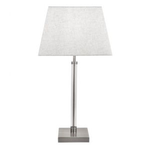  Table Lamp With Clear Cyclinder Frame - Satin Nickel BPOSL1226