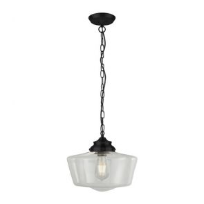  Black Pendant With Clear Glass BPOSL1276