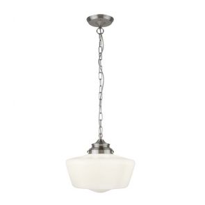  White Pendant With Opal Glass BPOSL1277