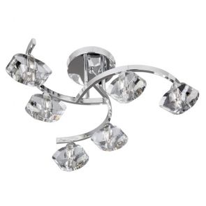  6lt Cc Curve Semi Flush-Cl Glass BPOSL1287