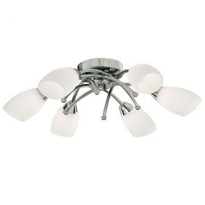  6lt Chrome Flush With Opal Glass BPOSL1314
