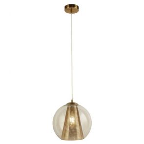  1lt Pendant, Satin Brass And Clear Glass BPOSL1336
