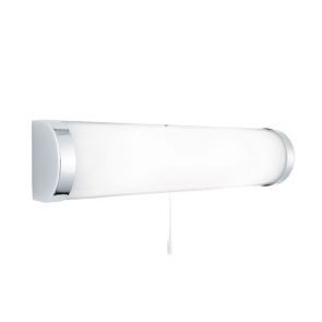  Bathroom Lt - 2lt Chrome Wb - White Glass Tube Ip44 BPOSL1342