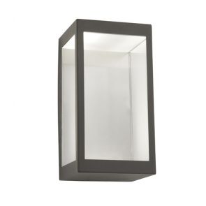  Outdoor Led Wall Light, Dark Grey/Clear BPOSL1366