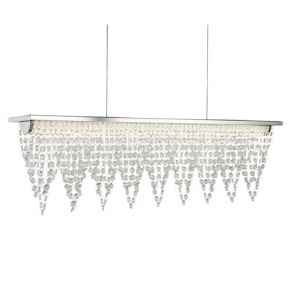  Led Ceiling Bar (65cm Length), Chrome, Crystal Waterfall Dressing BPOSL1419