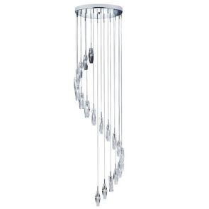  20lt Ceiling Multi-Drop, Chrome, Clear K9 Glass BPOSL1423