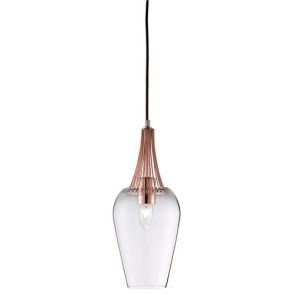  Copper & Clear Glass Pensdent BPOSL1430
