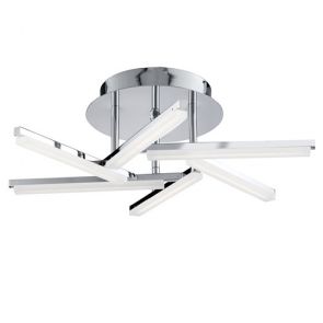  Lina  Led 6 Arm Ceiling Semi-Flush, Chrome, Frosted Acrylic BPOSL1441