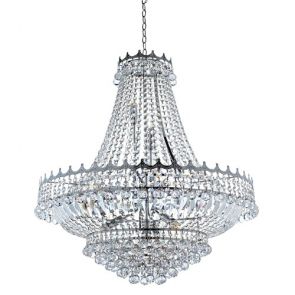  13lt (Dia 82cm) Clear Crystal Chandelier, Chrome Frame BPOSL1459