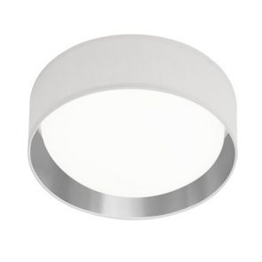  1lt Led Flush Ceiling Light, Acrylic, White Shade/Silver BPOSL1501