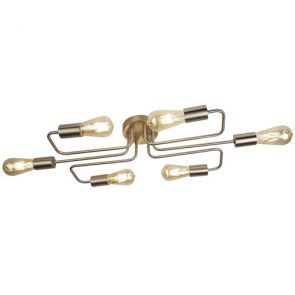  6lt Ceiling Flush, Satin Silver BPOSL1546