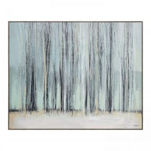 Artwork Between Trees