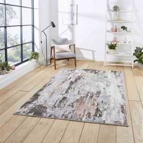 The Rug Collection Lyon GR580 Grey/Rose - 120 x 170