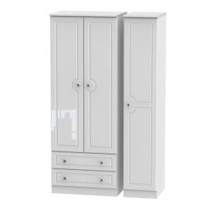 Chantilly Tall Triple 2 Drawer Robe