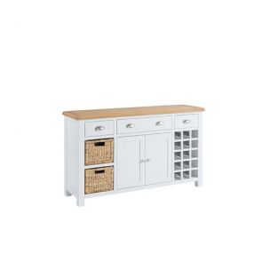 Hampshire Dining Large Sideboard with Wine Rack and Baskets