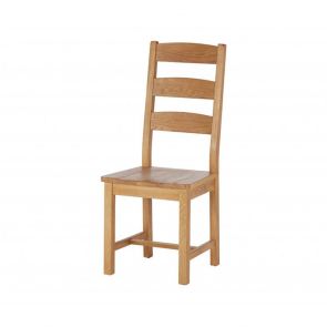 Oakhampton Slatted Chair With Wooden Seat