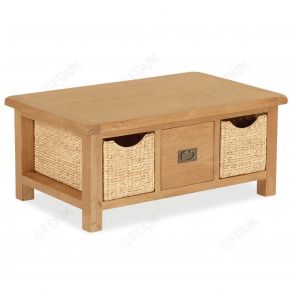Oakhampton  Large Coffee Table With Baskets