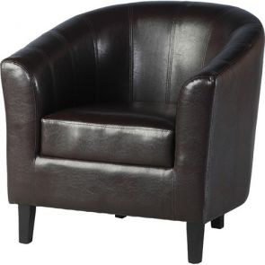 Taylor Tubs Tub Chair - Brown PU