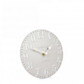 BFS Clocks 6" Arabic Mantel Clock Dove Grey
