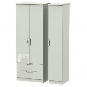 Modena Tall Triple 2 Drawer Robe