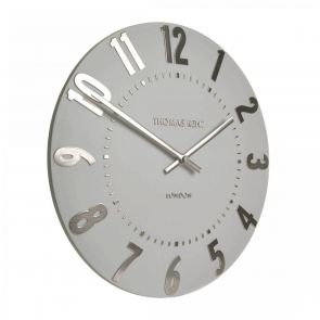 Bfs Clocks 20" Mulberry Wall Clock Silver Cloud