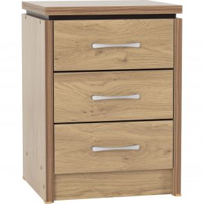 Bridford 3 Drawer Bedside Chest
