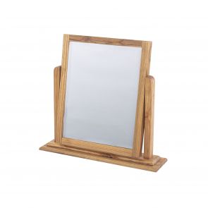 Dundee Single Mirror, Oak Finish