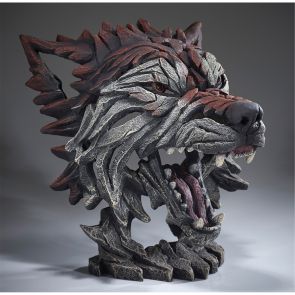Edge Sculpture Wolf Bust Timber