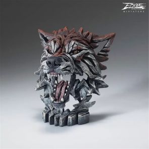 Edge Sculpture Wolf Bust Miniature