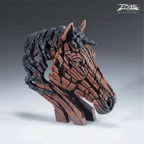 Edge Sculpture Horse Bust Miniature (Bay)