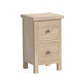 Mansion House Oak White Wash Narrow Bedside
