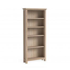 Mansion House Oak White Wash Large Bookcase_Kd