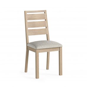 Mansion House Oak White Wash Dining Chair (Bouncle White)