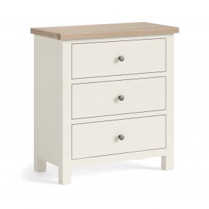 Mansion House White 3 Drawer Chest